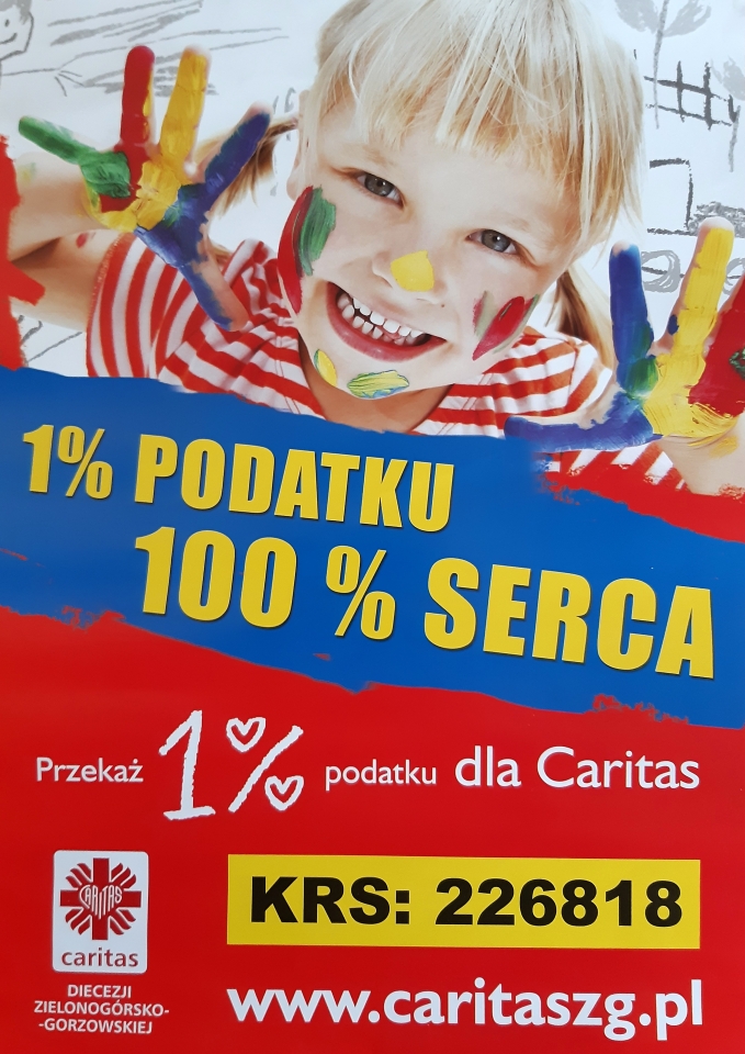 Przekaż 1% podatku dla Caritas