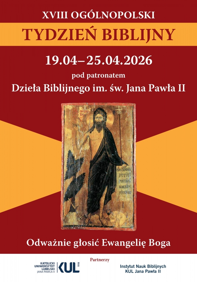 19.04-25.04.2026<br />
XVIII Ogólnopolski <br />
Tydzień Biblijny